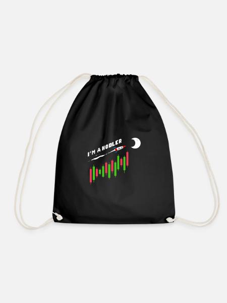 Je suis une crypto-monnaie Hodler Crypto - Sac de sport léger - noir