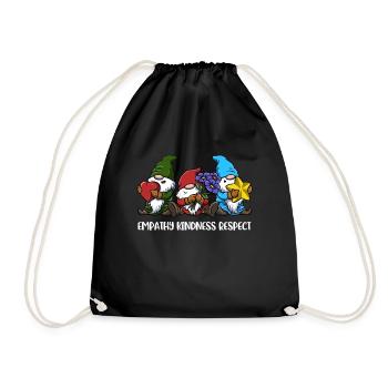 Empathie Gentillesse Respect Gentillesse Cadeau - Sac de sport léger - noir - Devant