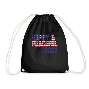 Freedom for All Humanity - Drawstring Bag - black - Front