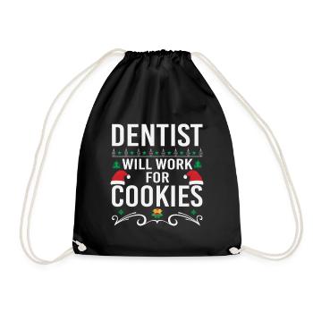 Dental Squad 2023 Christmas , Dentist Christmas , - Drawstring Bag - black - Front