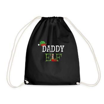 Papa Elfe pour Noël - Sac de sport léger - noir - Devant