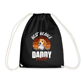 Meilleur papa Beagle de tous les temps - Sac de sport léger - noir - Devant