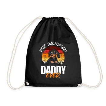 Meilleur papa teckel de tous les temps - Sac de sport léger - noir - Devant