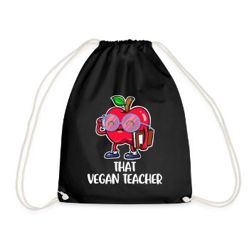Ce cadeau végétalien de l’enseignant végétalien - Sac de sport léger - noir - Devant