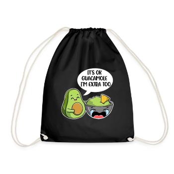 C’est du guacamole Ok en extra trop d’avocat cadeau - Sac de sport léger - noir - Devant