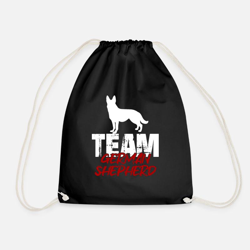 Team Deutscher Schäferhund - Turnbeutel - Schwarz