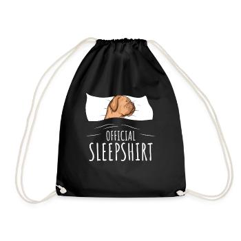 Dogue de Bordeaux Chemise de couchage pour chien - Sac de sport léger - noir - Devant