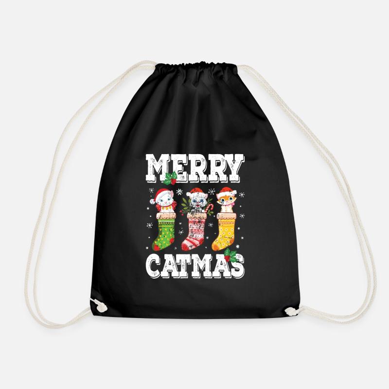 Pyjama Weihnachten - Turnbeutel - Schwarz