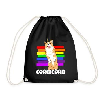 Corgi Dog Corgis Welsh-Corgi Dog Race Animal Dog - Sac de sport léger - noir - Devant