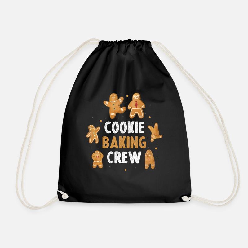Cookie Baking Crew Keks Geschenk - Turnbeutel - Schwarz