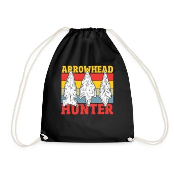 Arrowhead Hunter Arrowhead Hunting Arrowhead - Drawstring Bag - black - Front