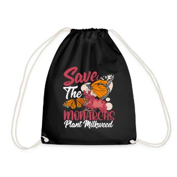 Papillons monarques Papillons Plantant Mon - Sac de sport léger - noir - Devant