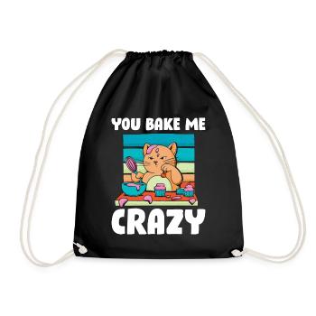 You Bake Me Crazy Baking Gift - Sac de sport léger - noir - Devant