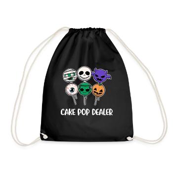 Cake Pop Dealer Cake Gift - Drawstring Bag - black - Front