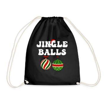 Chemises de Noël pour couples drôles, Jingle Balls - Sac de sport léger - noir - Devant