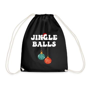 Chemises de Noël pour couples drôles, Jingle Balls - Sac de sport léger - noir - Devant