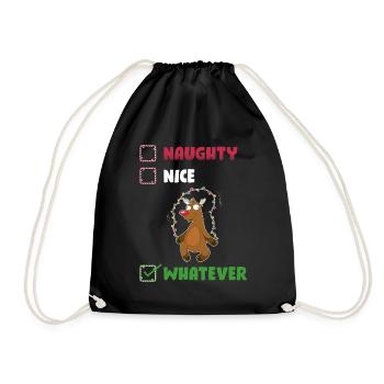 Coquin Nice Quel que soit le cadeau coquin ou mignon - Sac de sport léger - noir - Devant