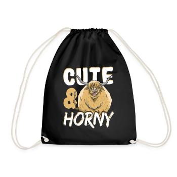 Highland cattle Highland Cattle Farmer - Sac de sport léger - noir - Devant