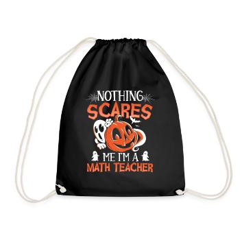 Rien ne me fait peur Je suis professeur de mathématiques Halloween - Sac de sport léger - noir - Devant