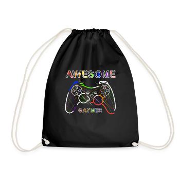 Pour les joueurs et les gaymers - Sac de sport léger - noir - Devant