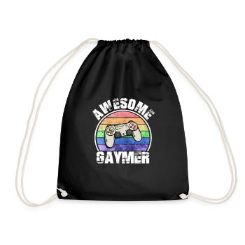 Pour les gamers et les gaymers - Sac de sport léger - noir - Devant