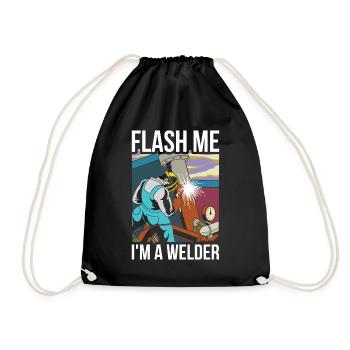 Flash Me im A Welder Welder Cadeau - Sac de sport léger - noir - Devant