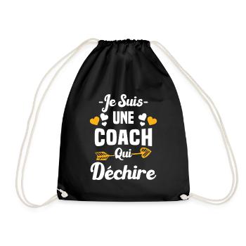 Je Suis Une Coach Qui Déchire - Sac de sport léger - noir - Devant