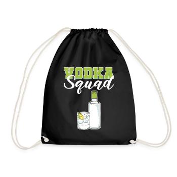 The Vod Squad Vodka Wodka - Turnbeutel - Schwarz - Vorne