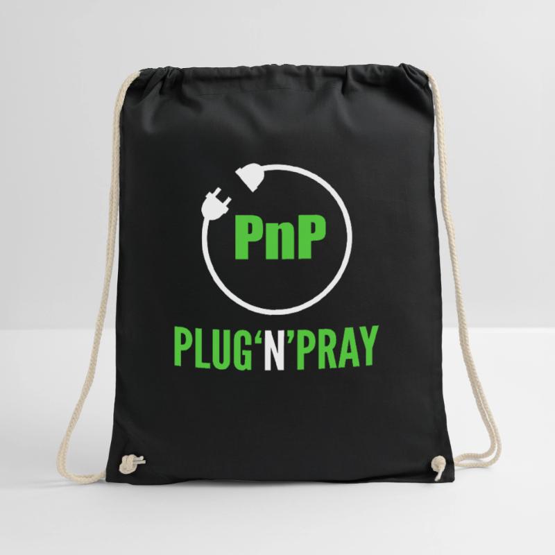 PnP = Plug'n'Pray Programming Programmer Coding Turnbeutel