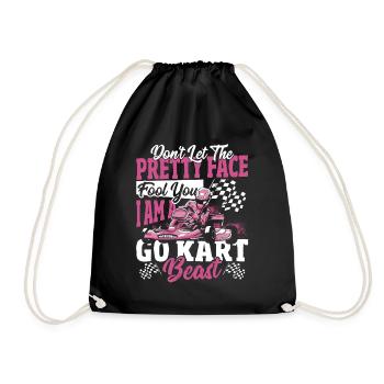Ne laissez pas le joli visage vous tromper. Je suis un Go - Sac de sport léger - noir - Devant