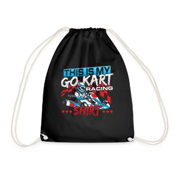 This Is My Go Kart Racing Shirt Go-Kart - Turnbeutel - Schwarz - Vorne