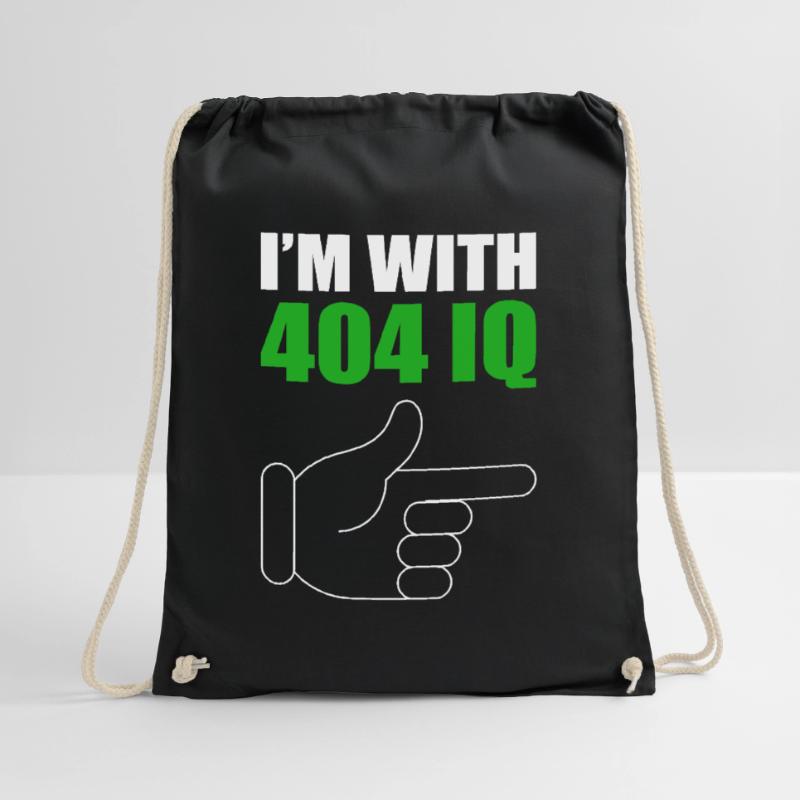 I'm with Stupid 404 Error Programmer Coding Turnbeutel