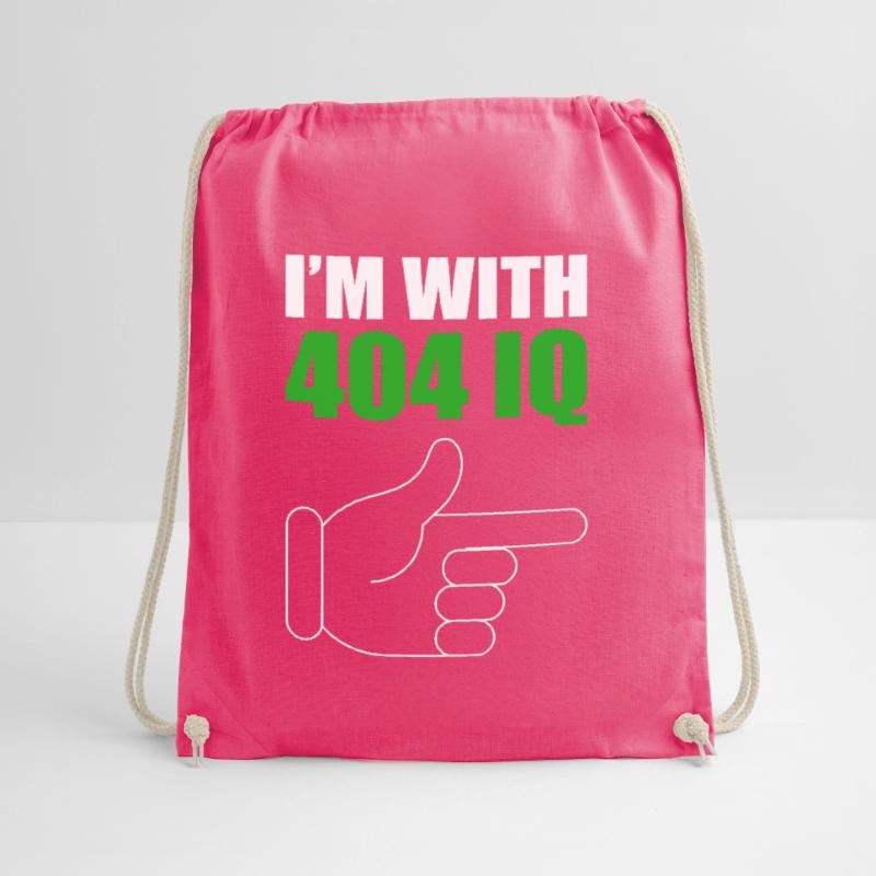 I'm with Stupid 404 Error Programmer Coding Turnbeutel