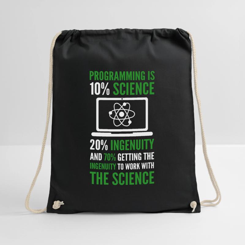 Programming is Science Computer Developer Coding Turnbeutel