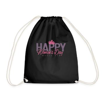 Bonne Journée internationale de la femme le 8. - Sac de sport léger - noir - Devant