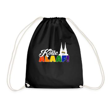 Jede Jeck es anders! Ich auch. LGBTQ Karneval Köln - Turnbeutel - Schwarz - Vorne