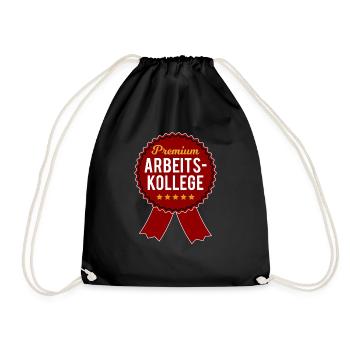 Bester Arbeitskollege Orden Geschenk Herren Lustig - Turnbeutel - Schwarz - Vorne
