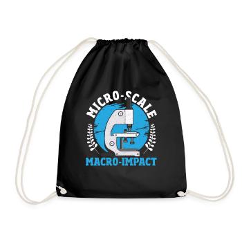 Microbiologie à micro-échelle, macro-impact - Sac de sport léger - noir - Devant