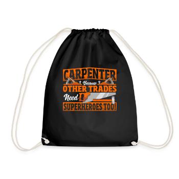 Carpenter parce que d’autres ont besoin de super-héros aussi! - Sac de sport léger - noir - Devant