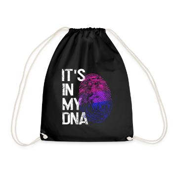 LGBTQ love in my DNA - Drawstring Bag - black - Front