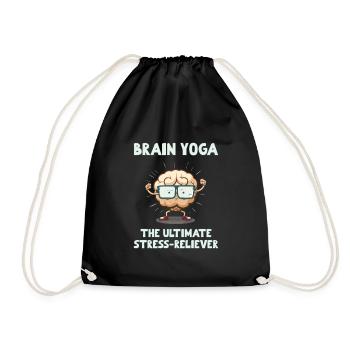 Brain Yoga The Ultimate Stress-Reliever - Drawstring Bag - black - Front
