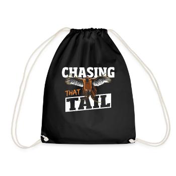 Chasing That Tail Pheasant Hunting Pheasant Hunter - Drawstring Bag - black - Front