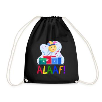 Karneval Kostüm Kölle Alaaf Köln - Turnbeutel - Schwarz - Vorne