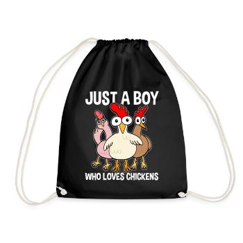 Drôles de poulets Amateurs de poulet disant cadeau - Sac de sport léger - noir - Devant