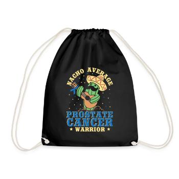 Nacho Average Prostate Cancer Warrior Light Blue - Turnbeutel - Schwarz - Vorne