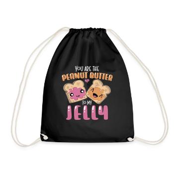 Tu es le beurre de cacahuète à ma gelée cacahuète - Sac de sport léger - noir - Devant