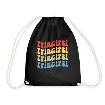 Directeur de l’école Retro Groovy Wave - Sac de sport léger - noir - Devant