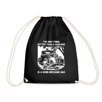 Mieux qu’un bon papa est un bon mécanicien papa - Sac de sport léger - noir - Devant