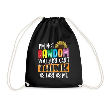 Je ne suis pas un survivant du TDAH au hasard - Sac de sport léger - noir - Devant
