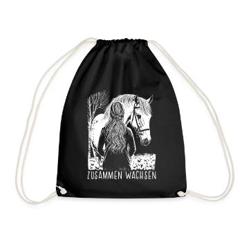 Zusammen Wachsen - Turnbeutel - Schwarz - Vorne